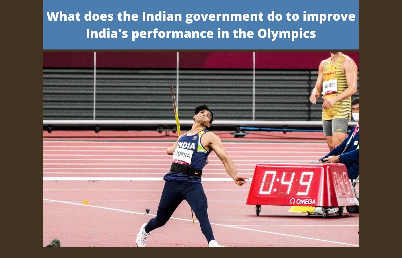 What does the Indian government do to improve India's performance in the Olympics