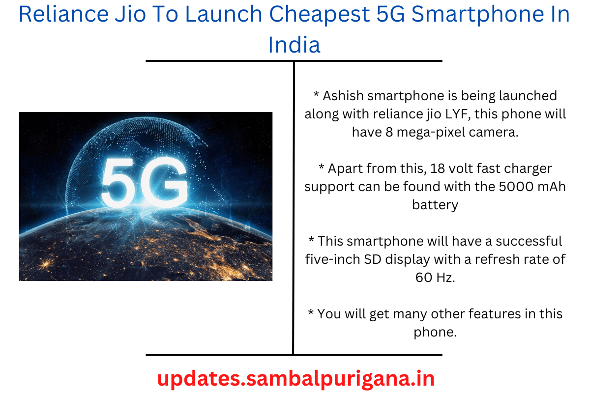 Reliance Jio To Launch Cheapest 5G Smartphone In India